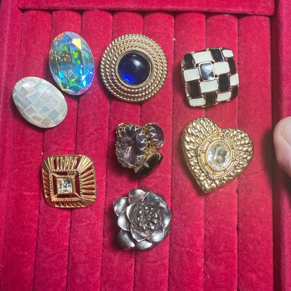 Vintage Single Clip on Earrings